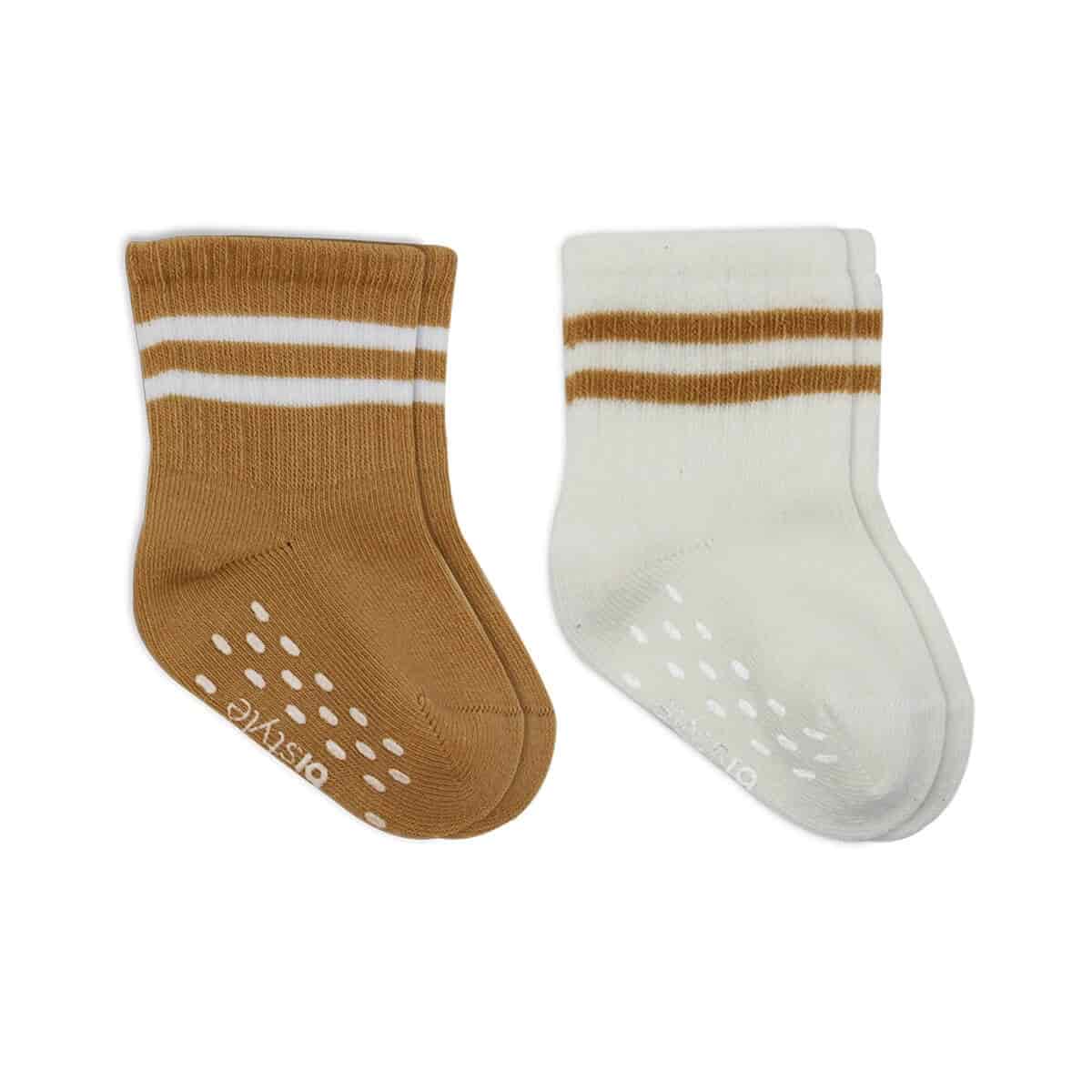 2 Pairs of Non-Slip Baby Socks