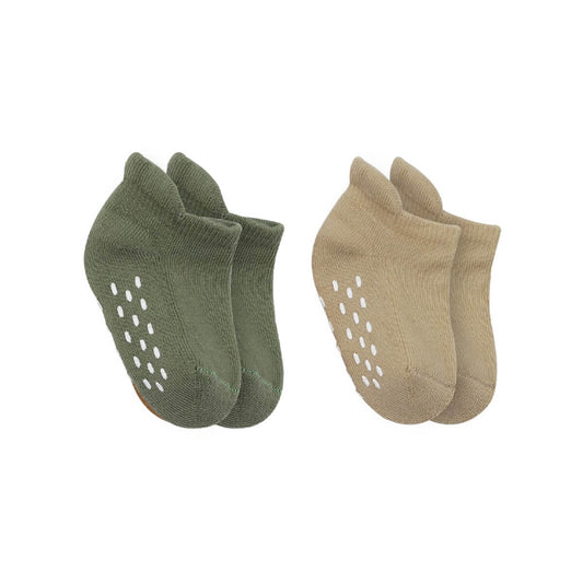 2 Pairs of Thick Cotton Non-Slip Baby Socks