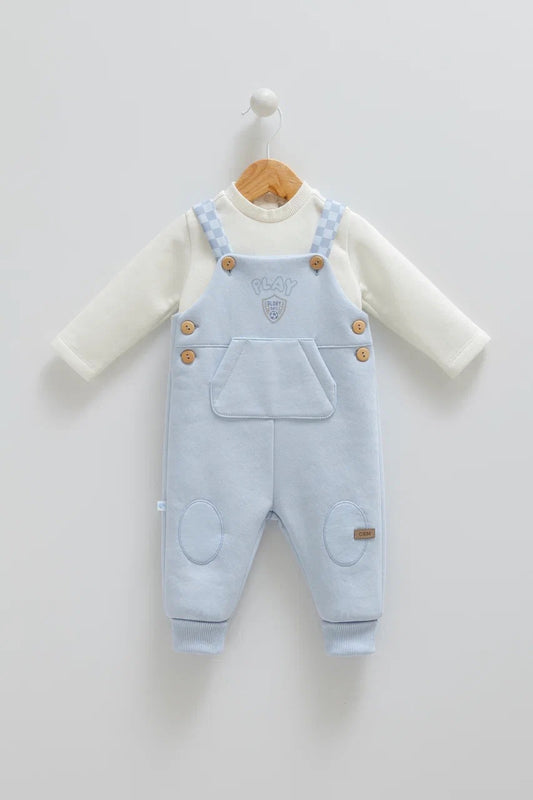 Fleeced 2-Piece Baby Set | Overall and Top