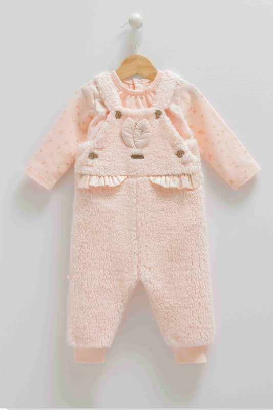 2-Piece Warm Lined Baby Set | Overall and Top