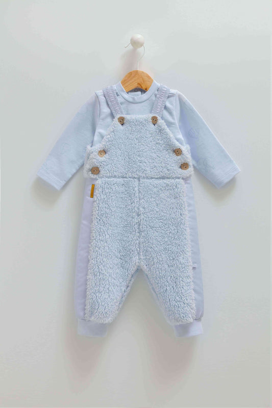 2-Piece Warm Lined Baby Set | Overall and Top