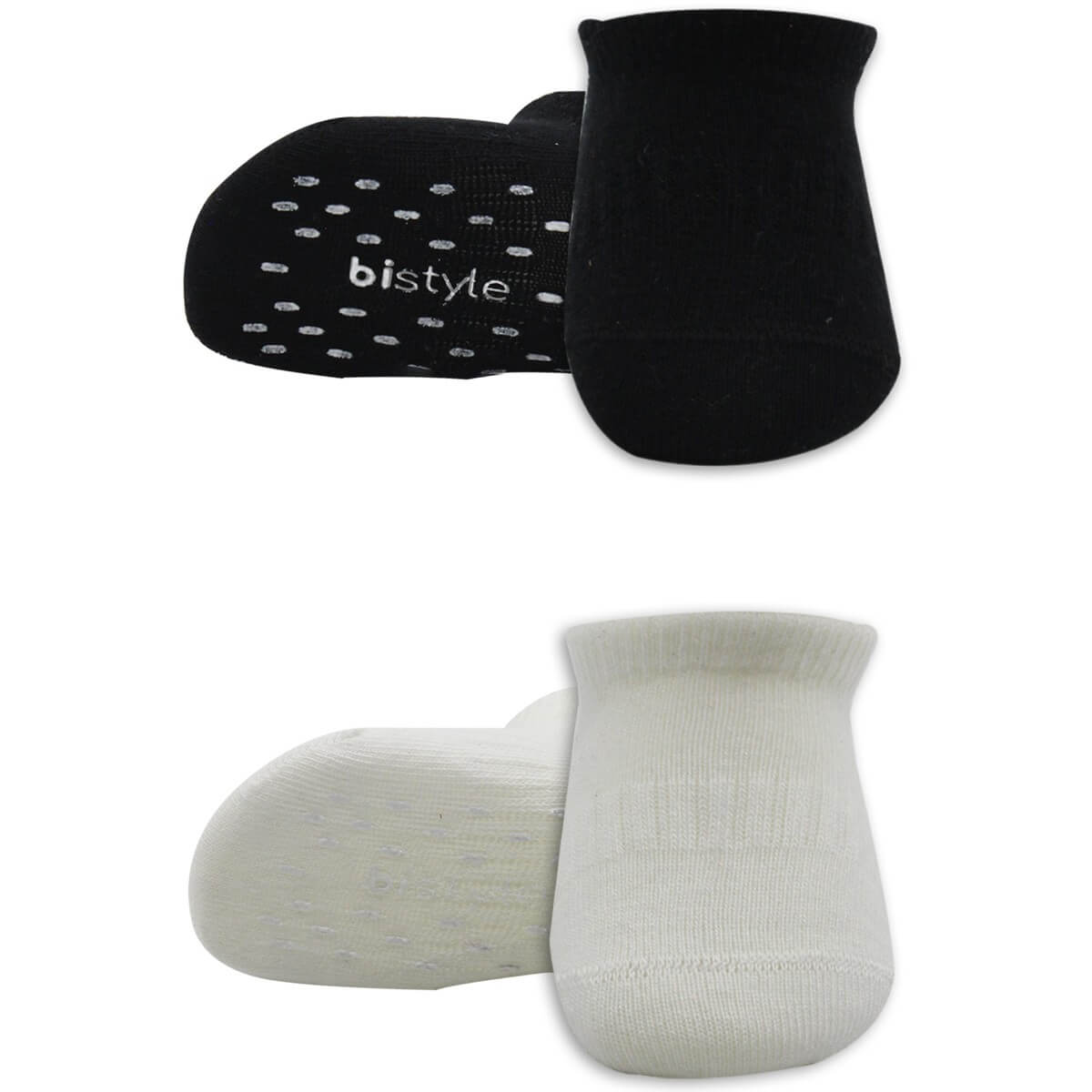 2 Pairs of Non-Slip Baby Socks