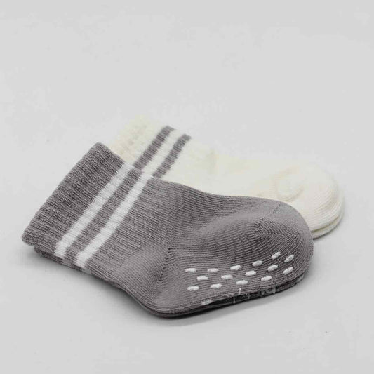 2 Pairs of Non-Slip Baby Socks