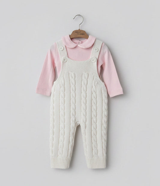 2-Piece Baby Set | Knitted Overall and Top