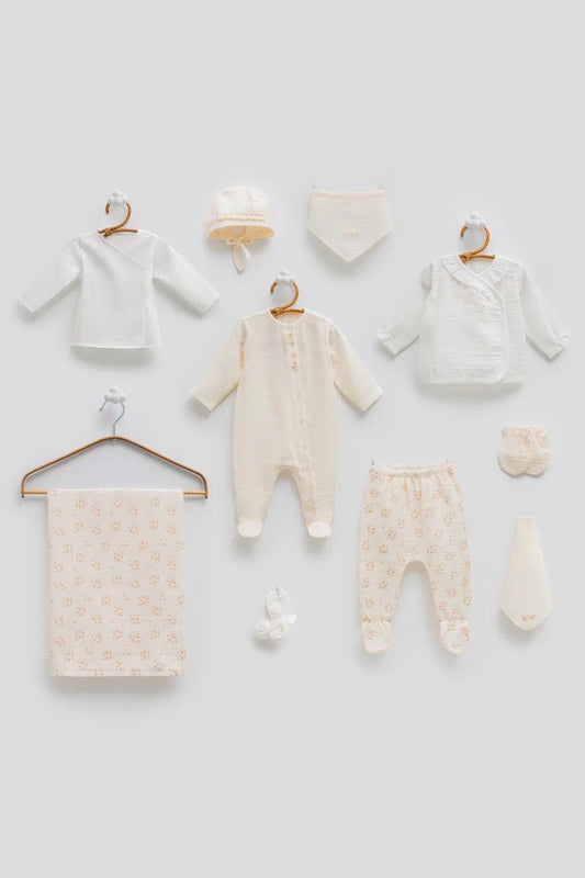 Bamboo Muslin 10-Piece Baby Hospital Set