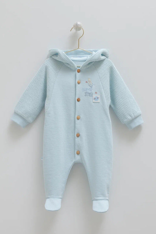 Hooded Baby Romper