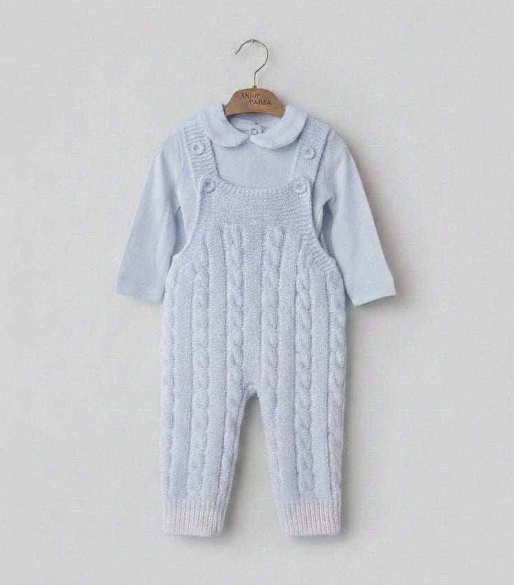 2-Piece Baby Set | Knitted Overall and Top