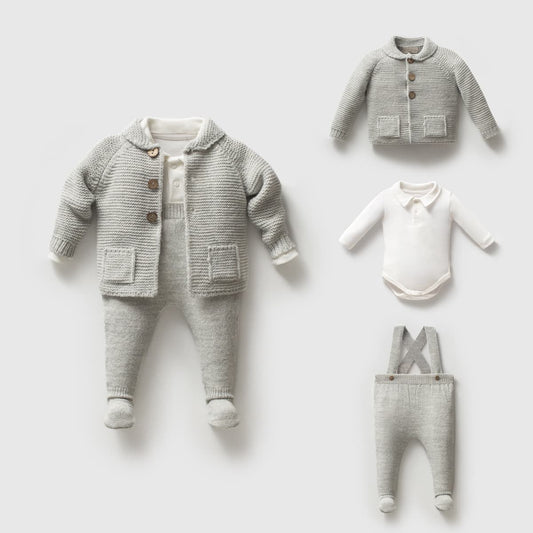 3-Piece Knitted Baby Set