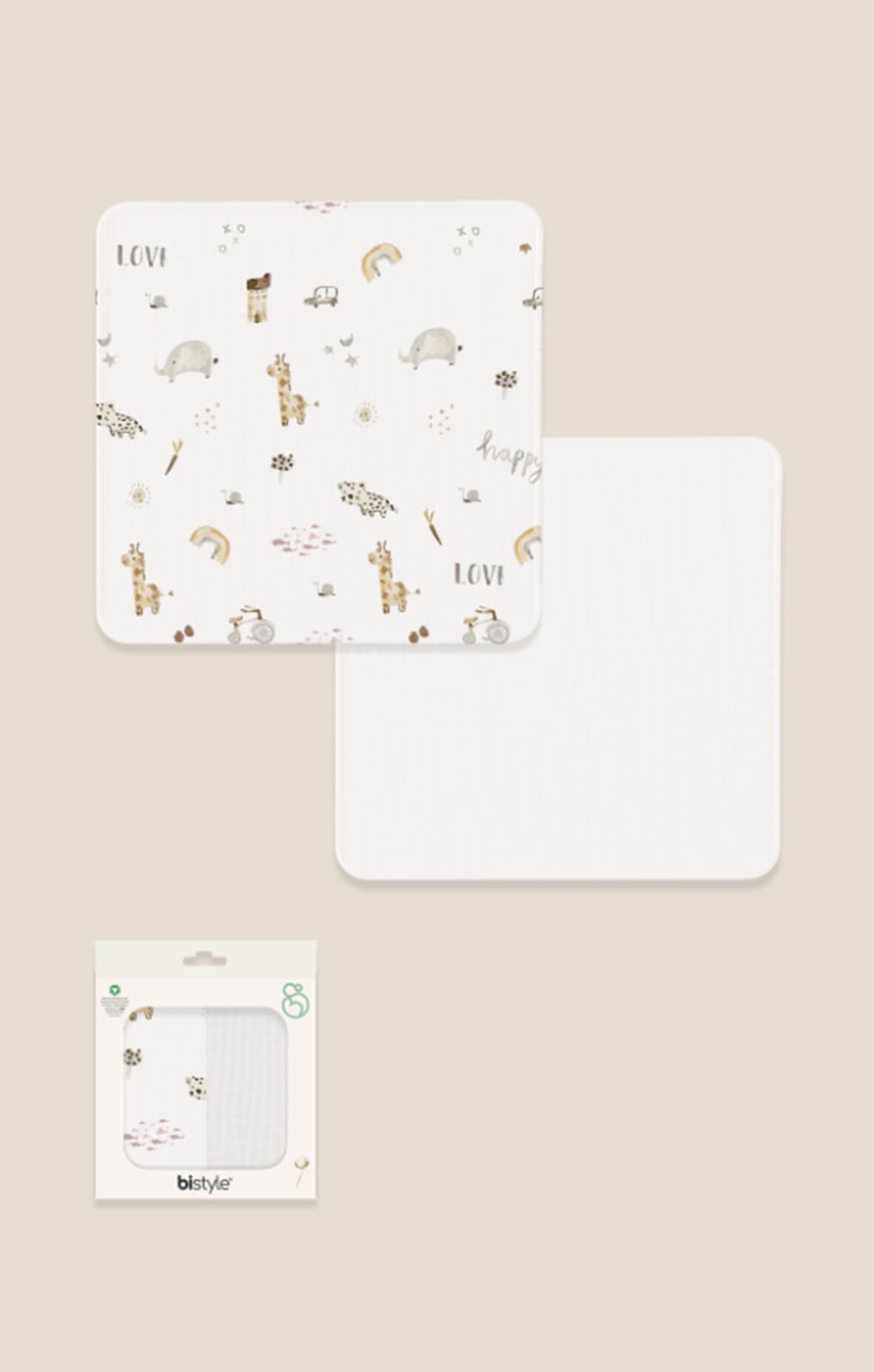 2 Muslin Baby Blankets