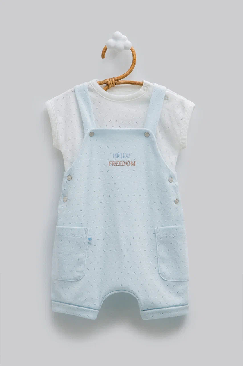 2-Piece Baby Set | Overall and T-shirt