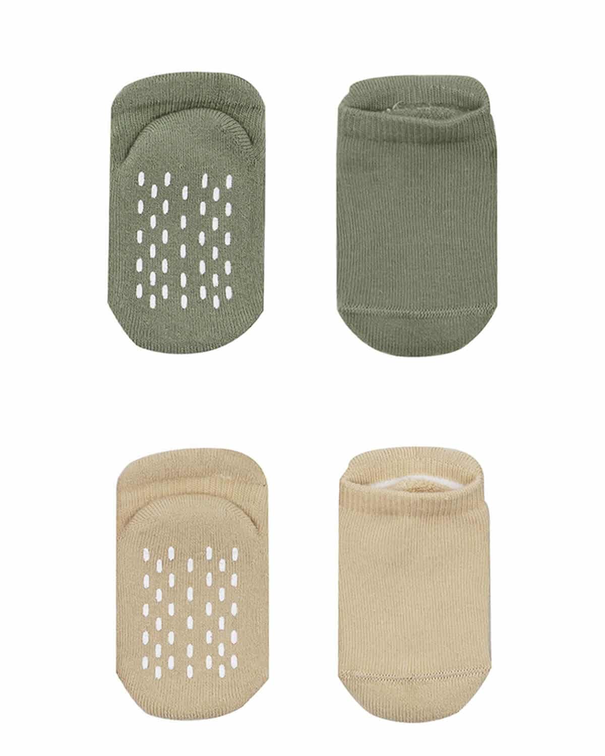 2 Pairs of Thick Cotton Non-Slip Baby Socks