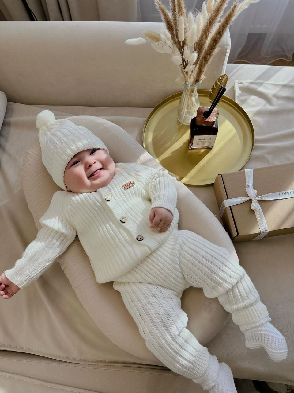 4-Piece Knitted Baby Set