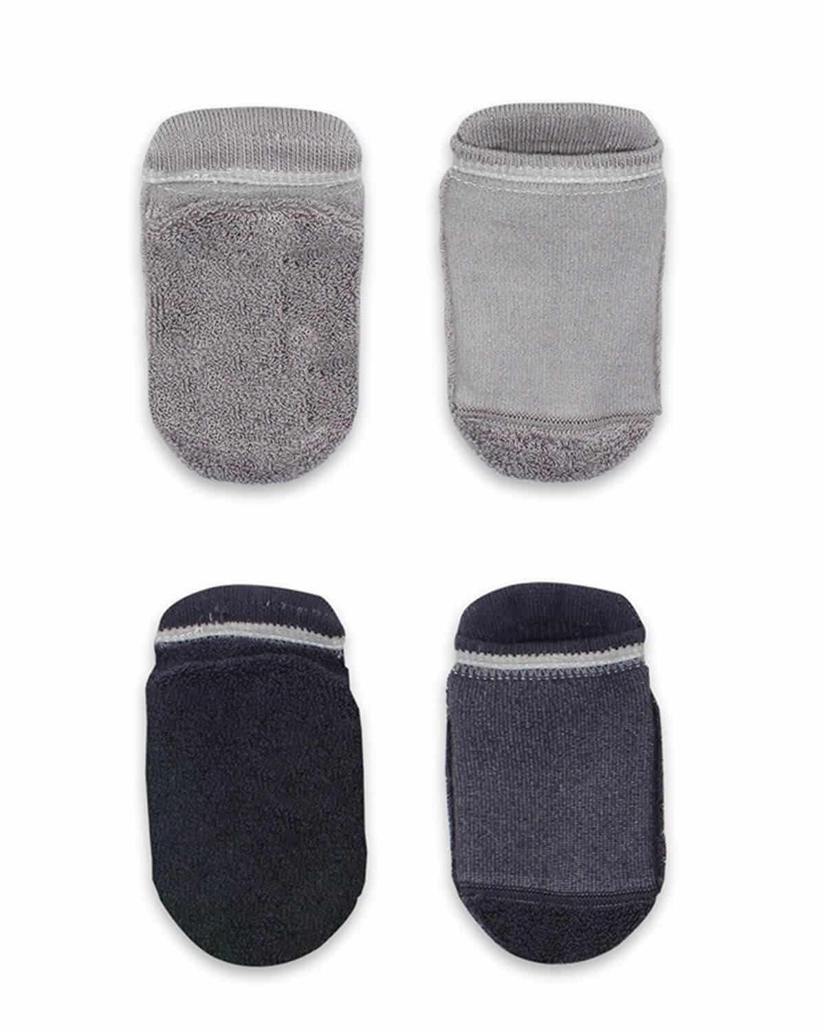 2 Pairs of Thick Cotton Non-Slip Baby Socks