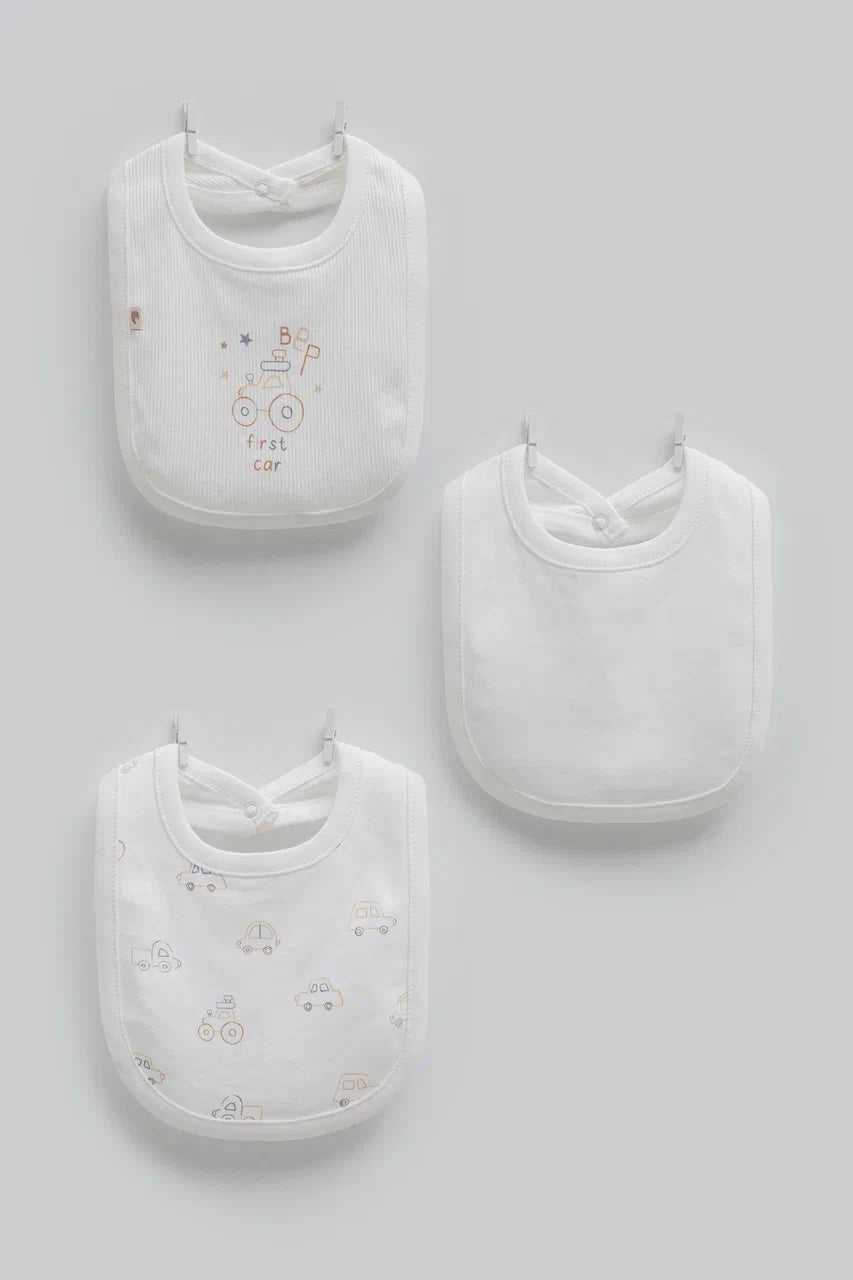 Pack of 3 Cotton Baby Bibs