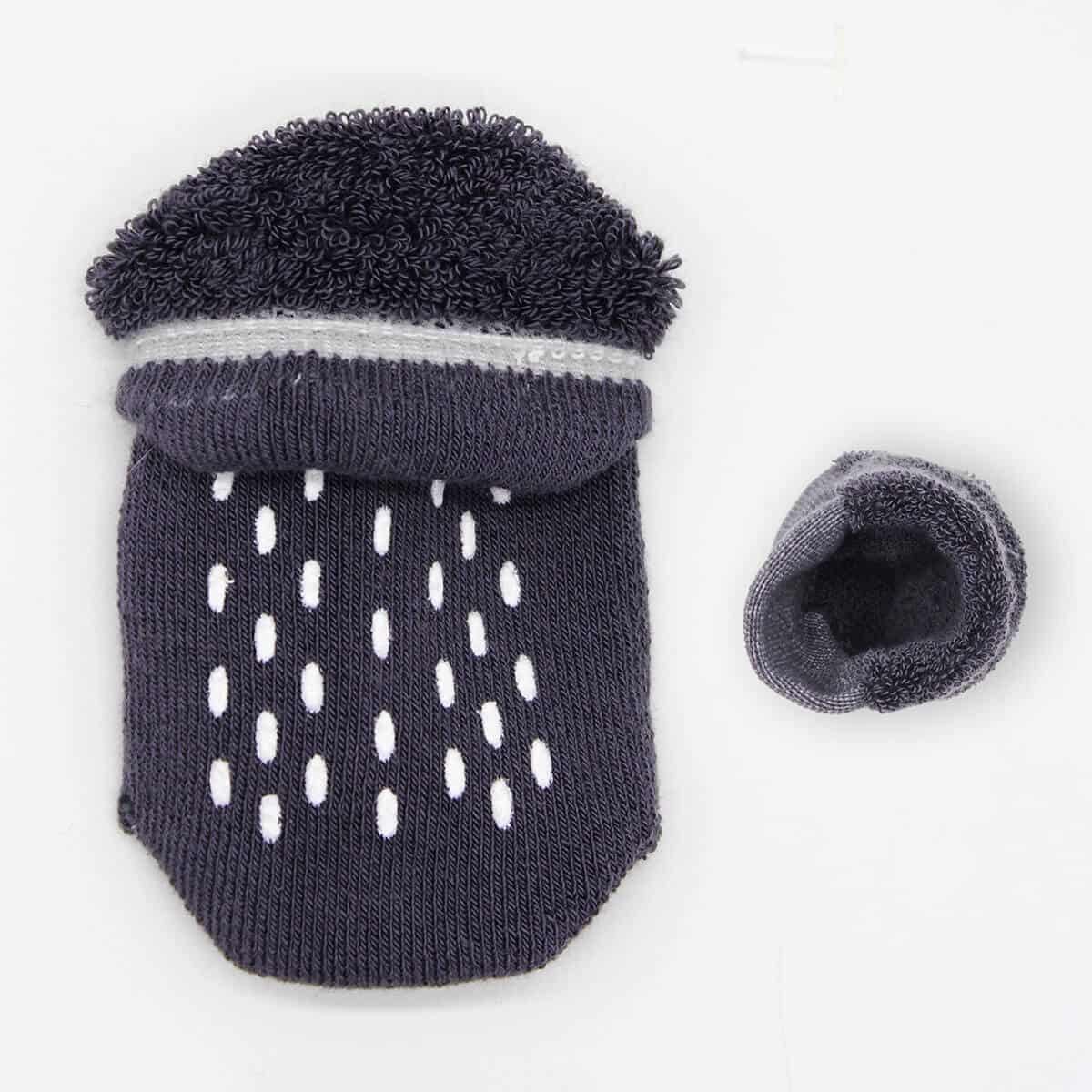 2 Pairs of Thick Cotton Non-Slip Baby Socks