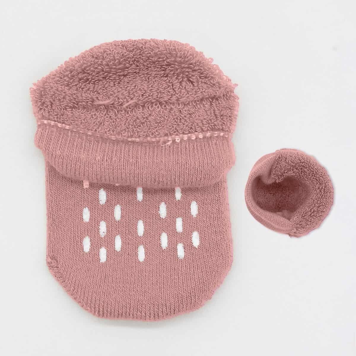 2 Pairs of Thick Cotton Non-Slip Baby Socks