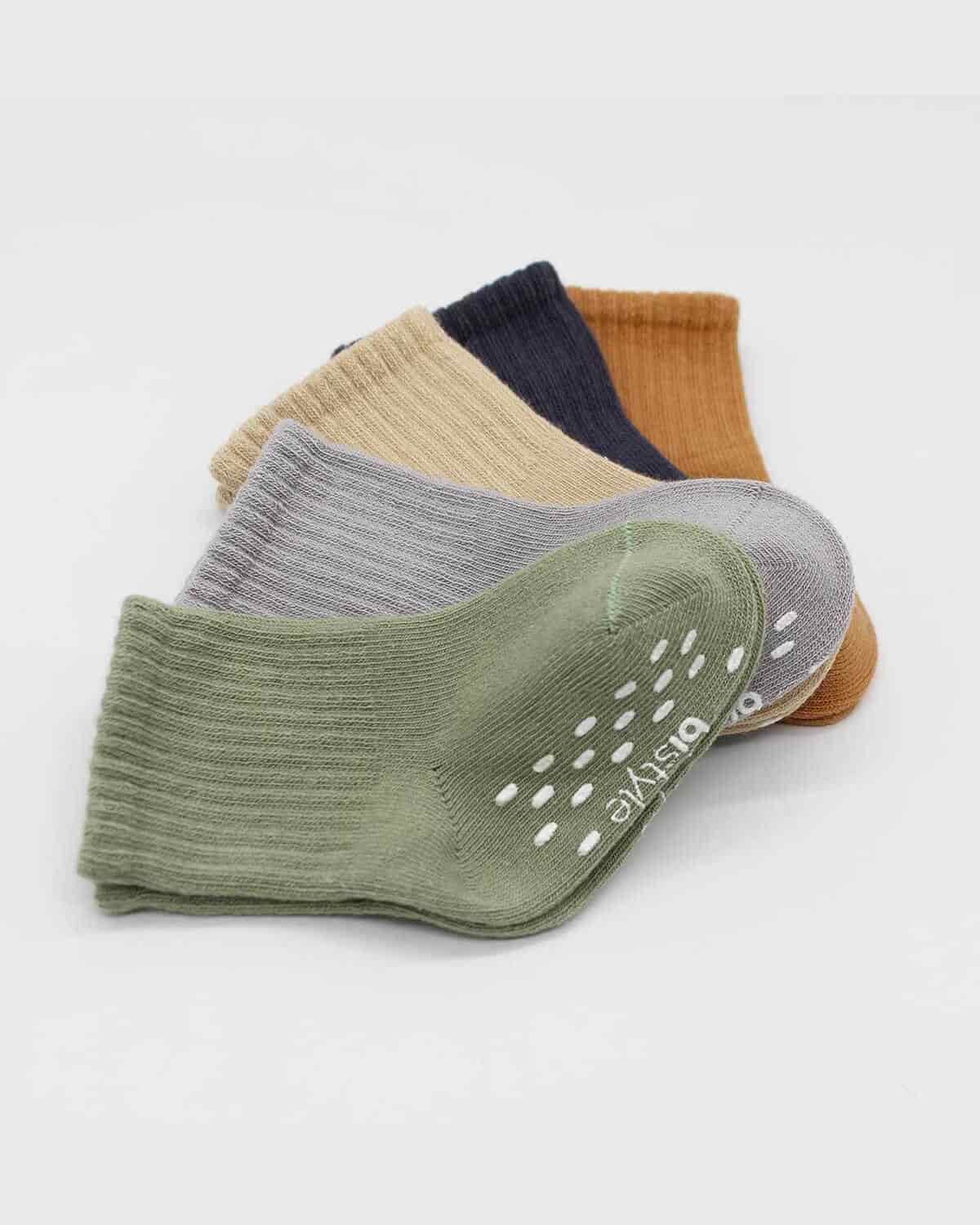 5 Pairs of Non-Slip Baby Socks