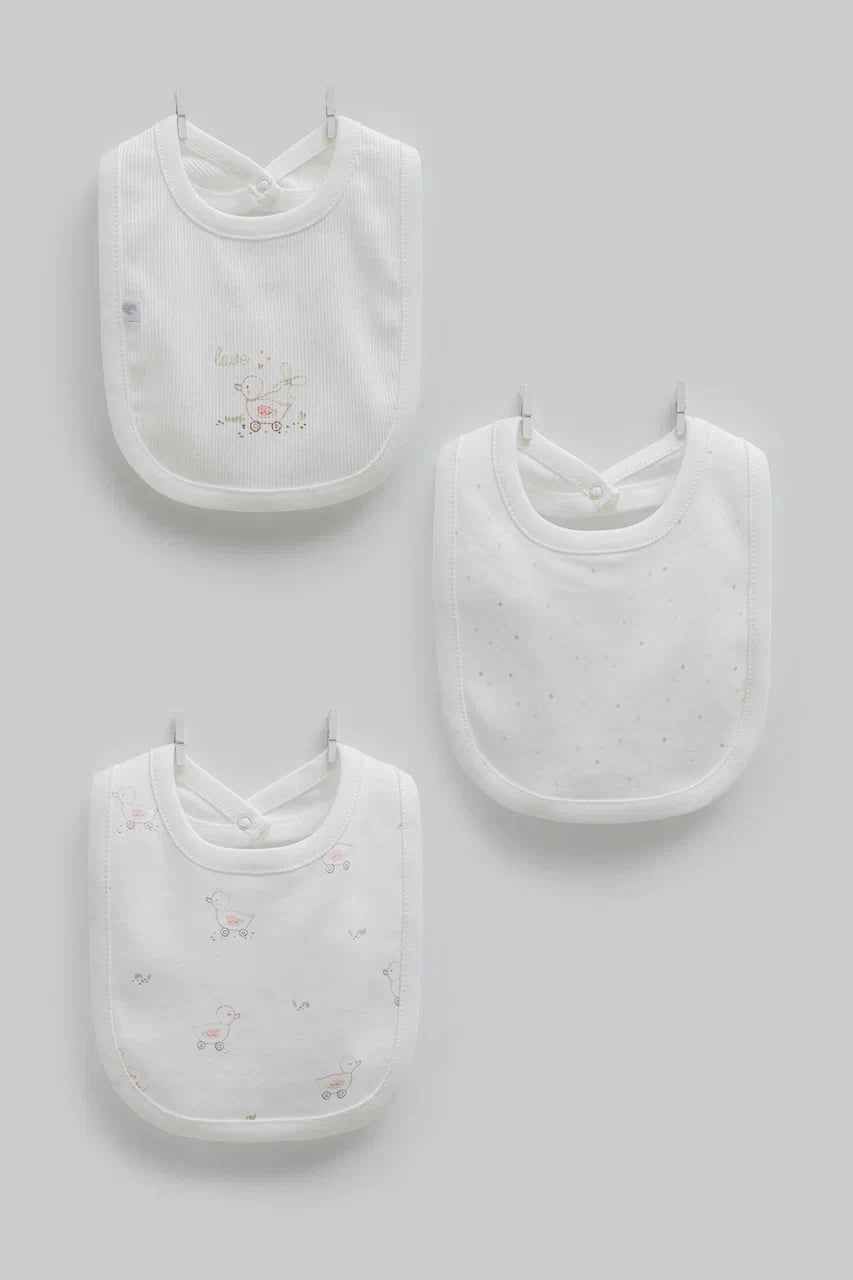 Pack of 3 Cotton Baby Bibs