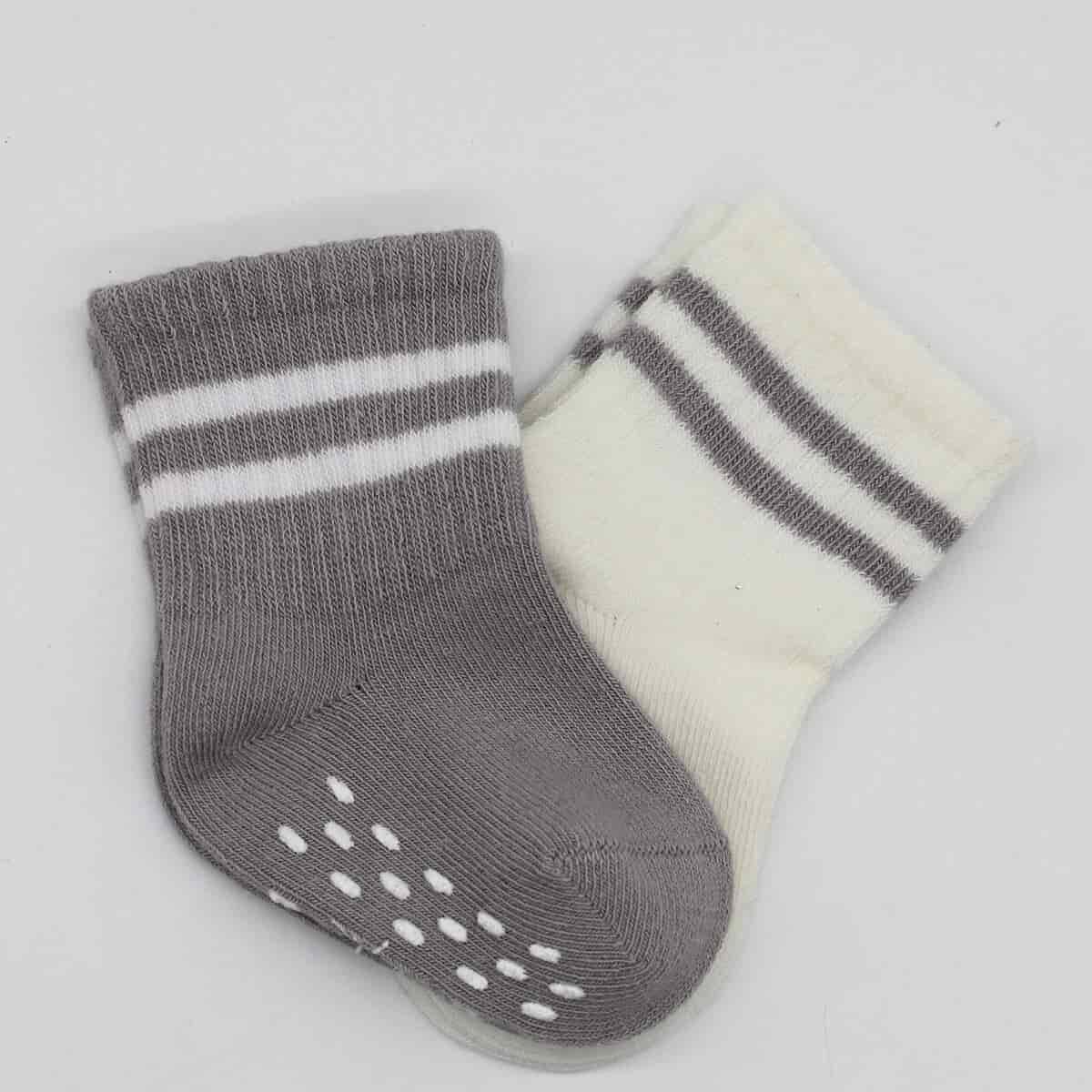 2 Pairs of Non-Slip Baby Socks