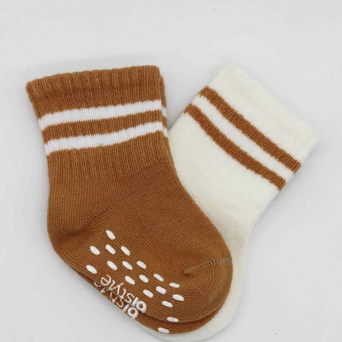 2 Pairs of Non-Slip Baby Socks