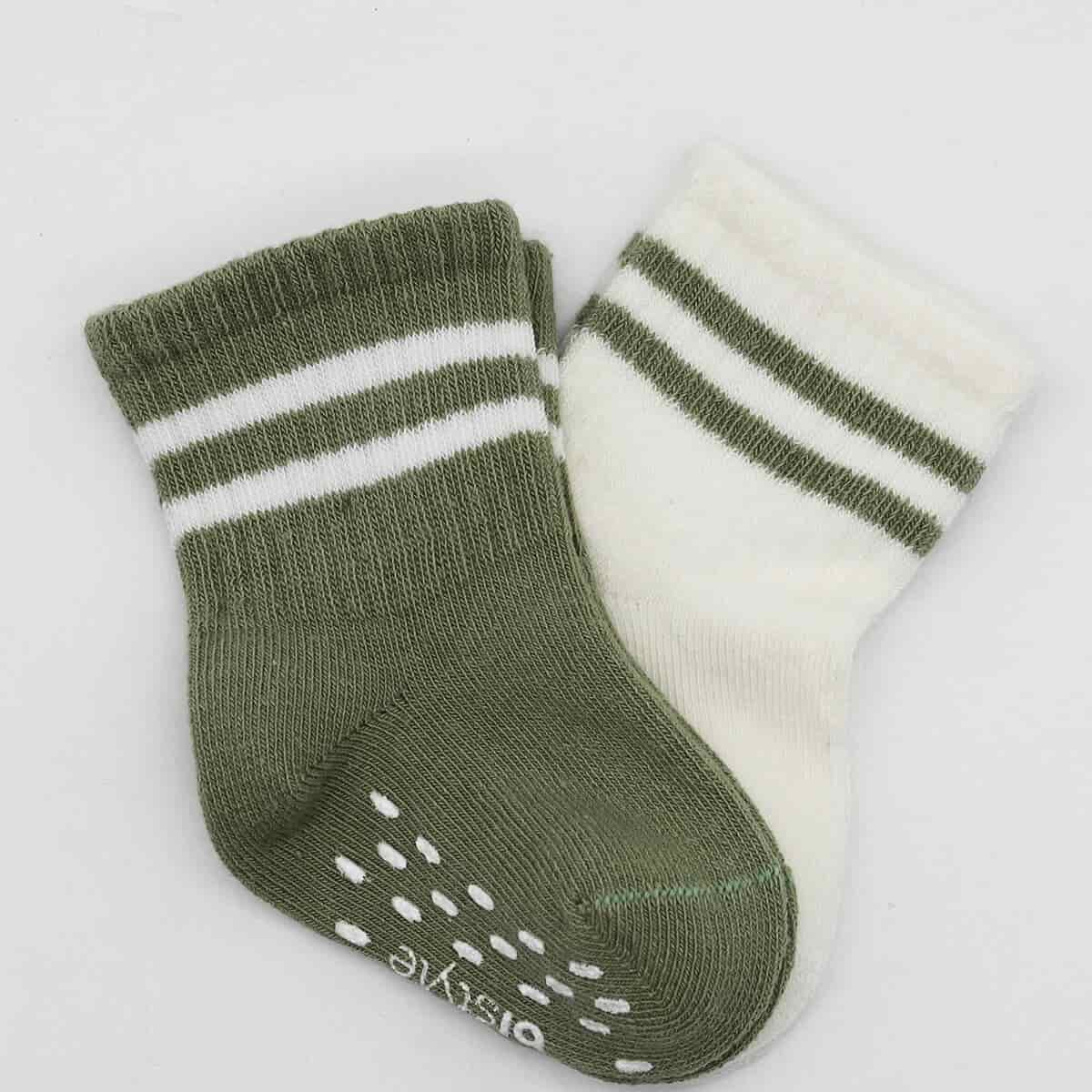 2 Pairs of Non-Slip Baby Socks