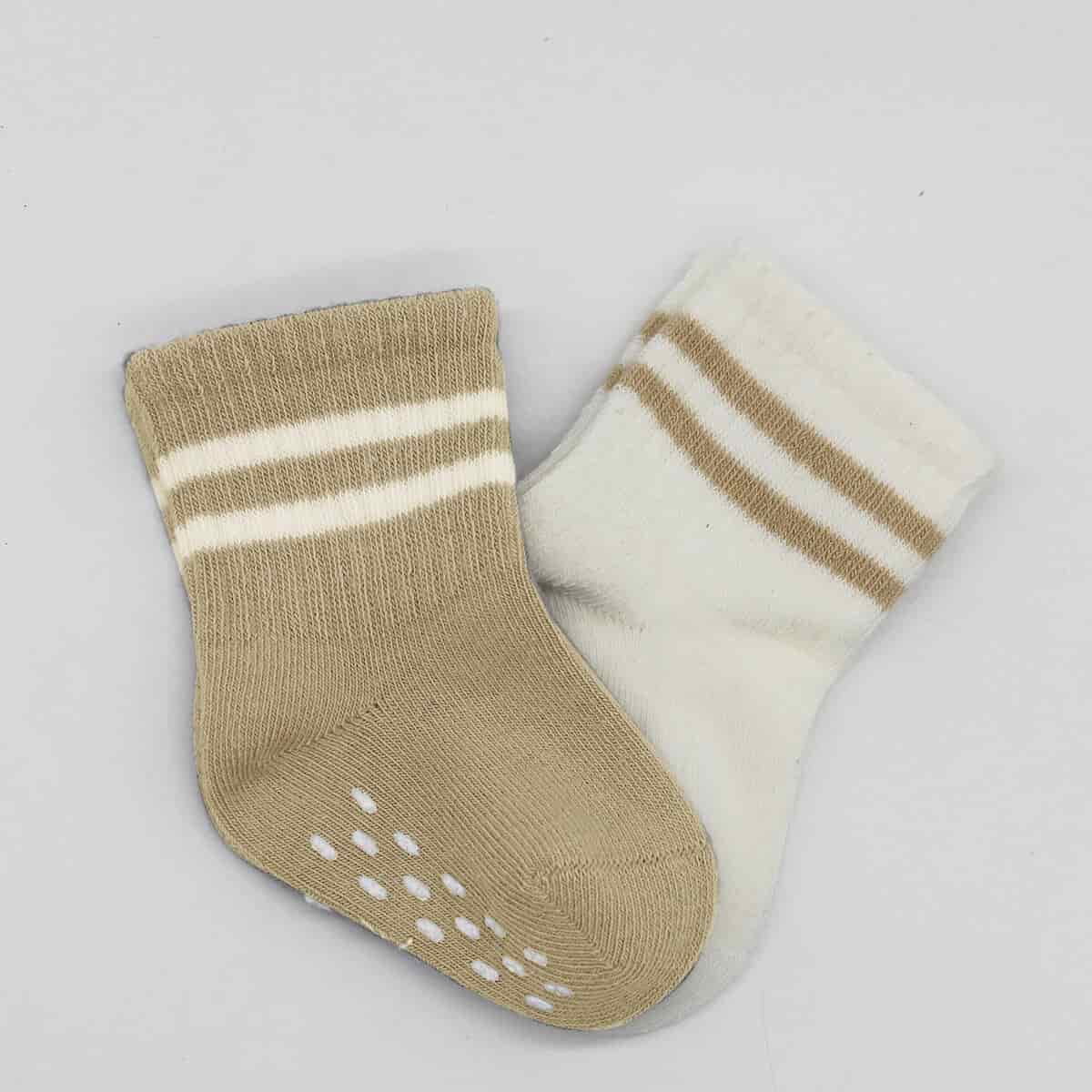 2 Pairs of Non-Slip Baby Socks