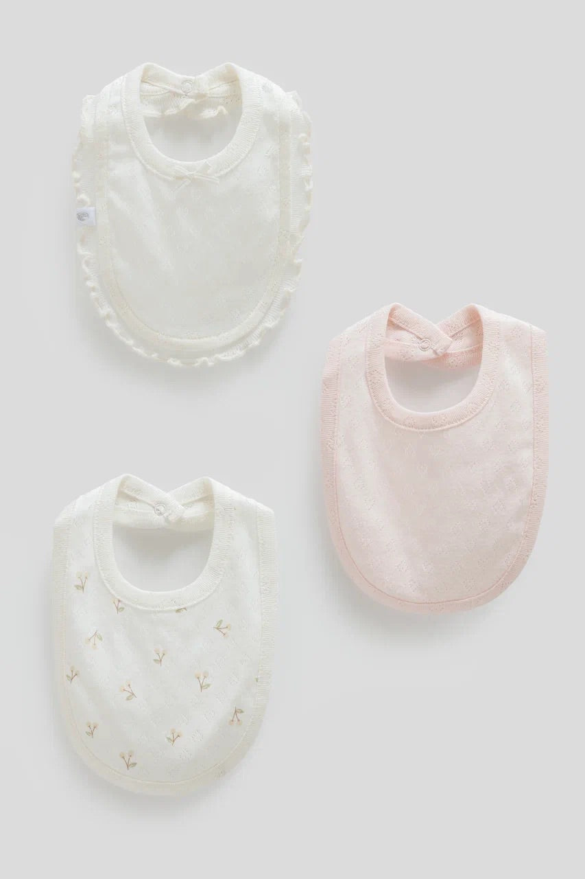 Pack of 3 Cotton Baby Bibs