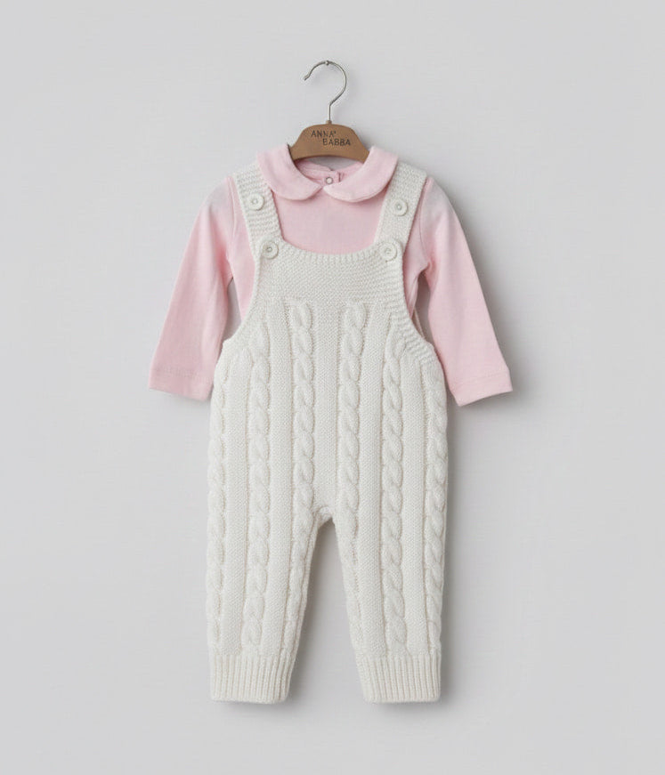 2-Piece Baby Set | Knitted Overall and Top