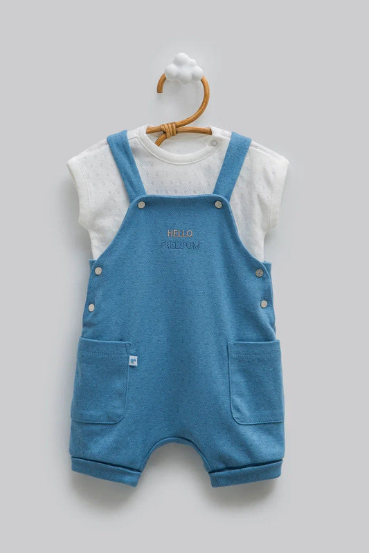 2-Piece Baby Set | Overall and T-shirt