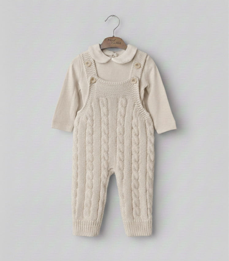 2-Piece Baby Set | Knitted Overall and Top