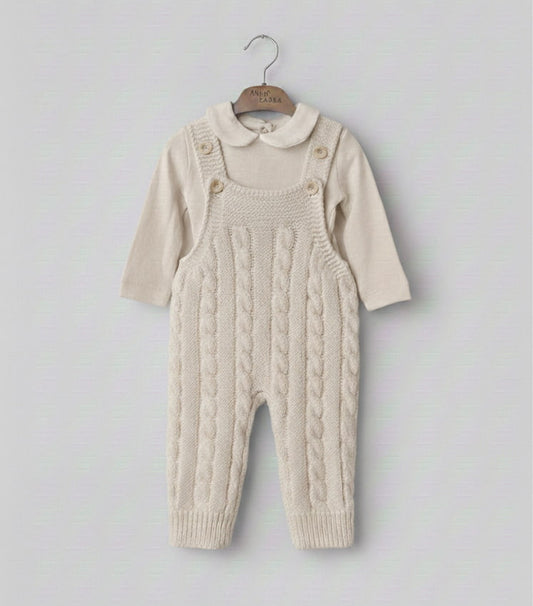 2-Piece Baby Set | Knitted Overall and Top